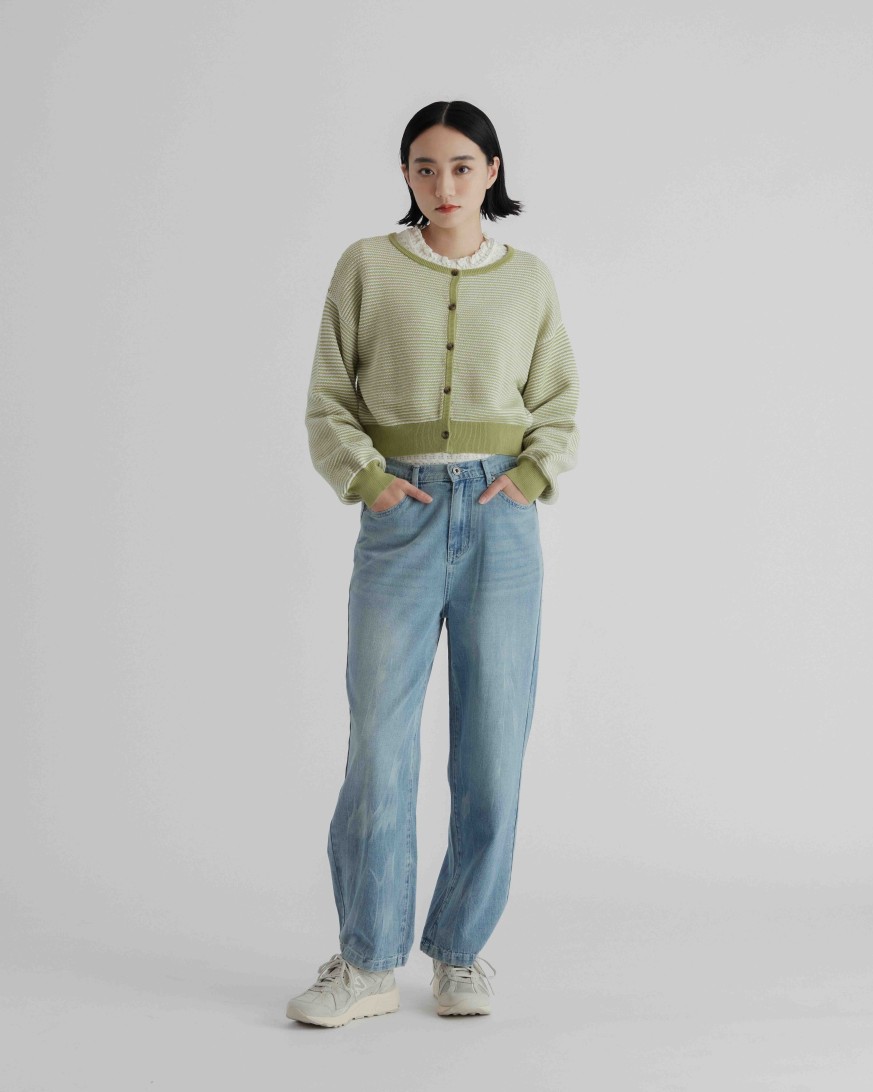 Pants INTIQUE | Dyed Wide-Leg Denim Jeans Lbl