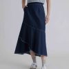 Skirts INTIQUE | Denim Asymmetric Mermaid Skirt