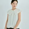 Shirts INTIQUE | Wide Lapel Tank Shirt