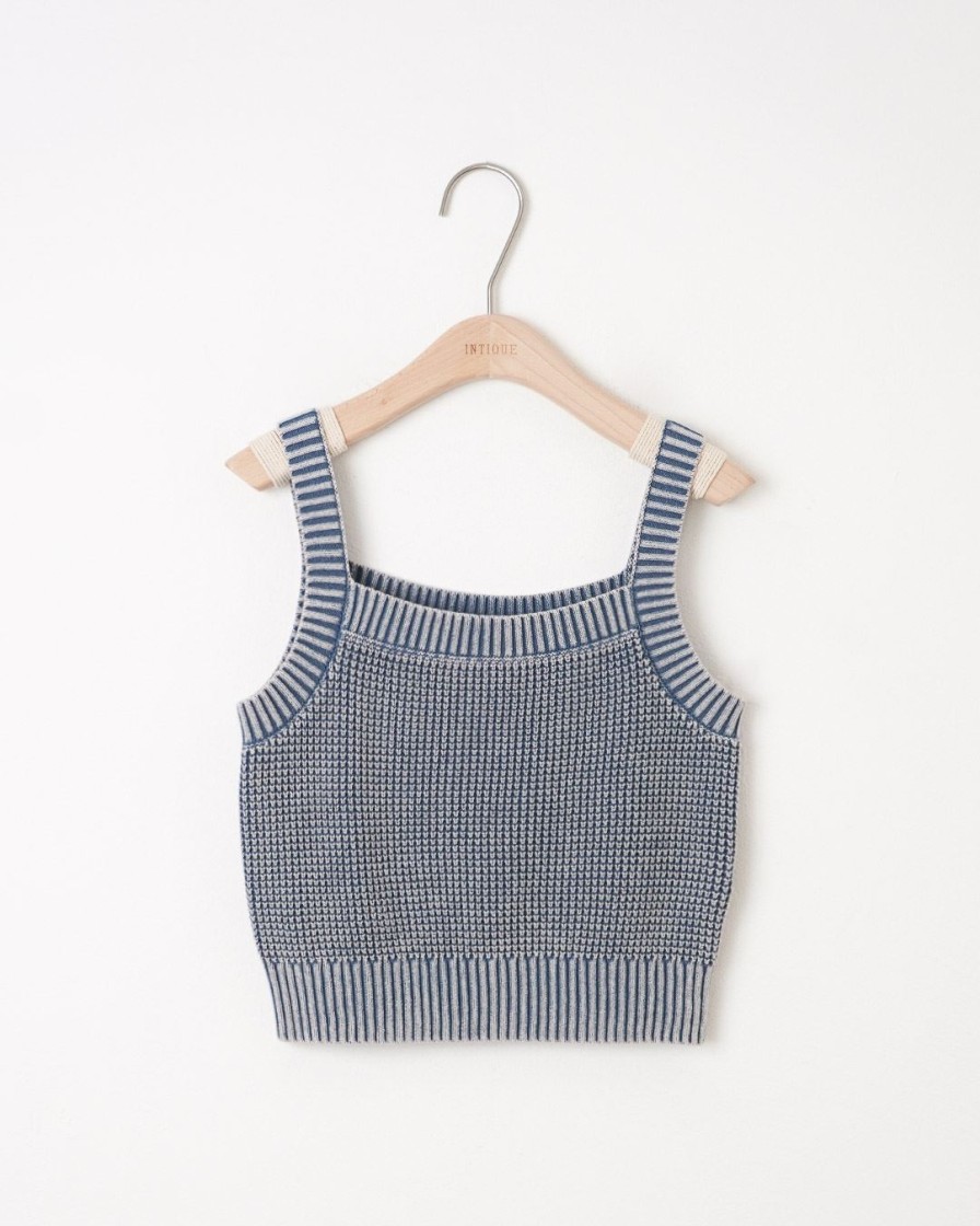 Knitwears INTIQUE | Washed Colour Knitted Tank