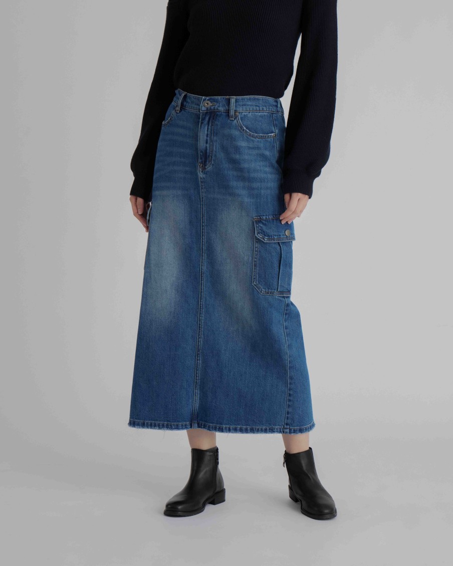 Skirts INTIQUE | Cargo Denim Pants