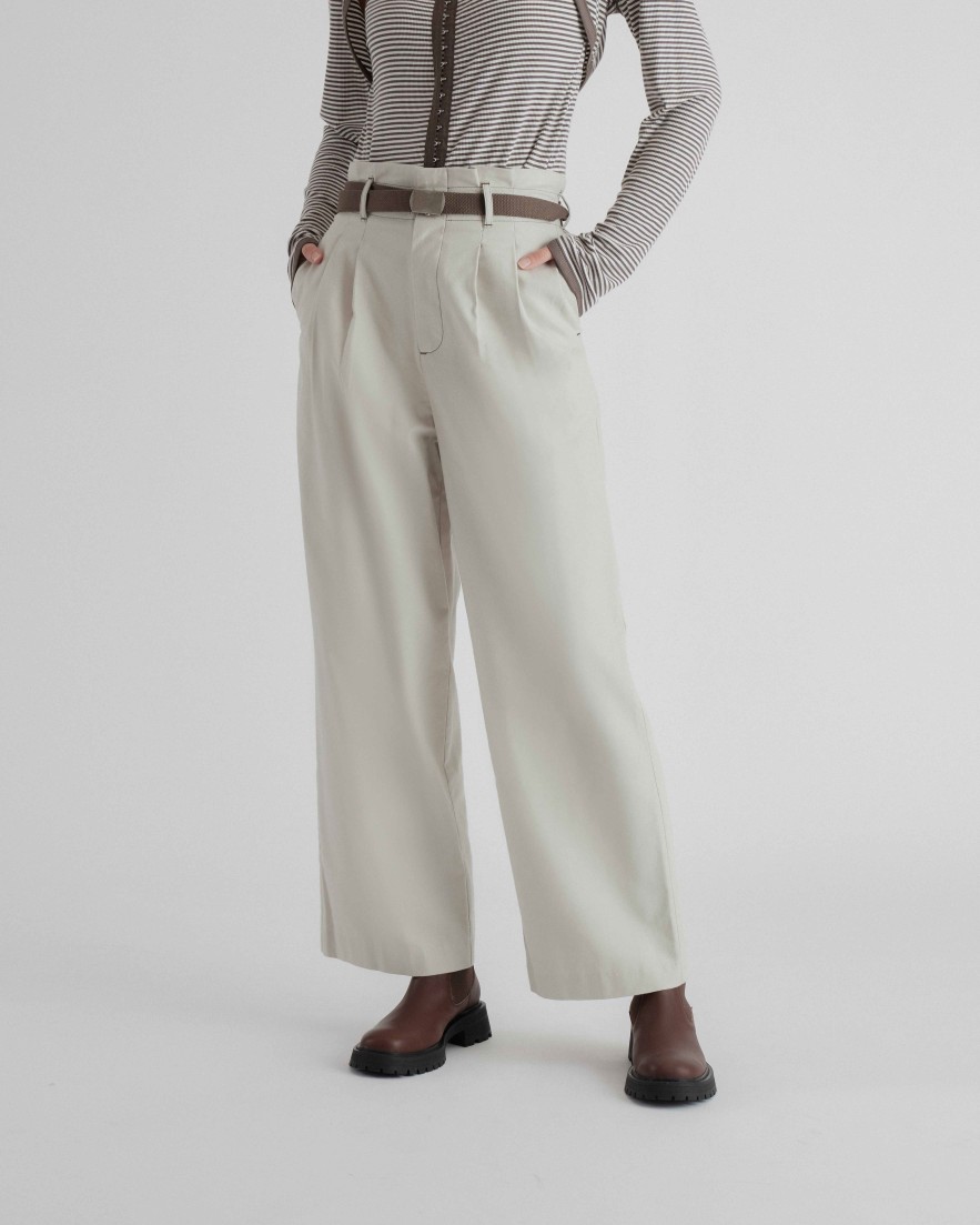 Pants INTIQUE | Belt Set High Waist Pants