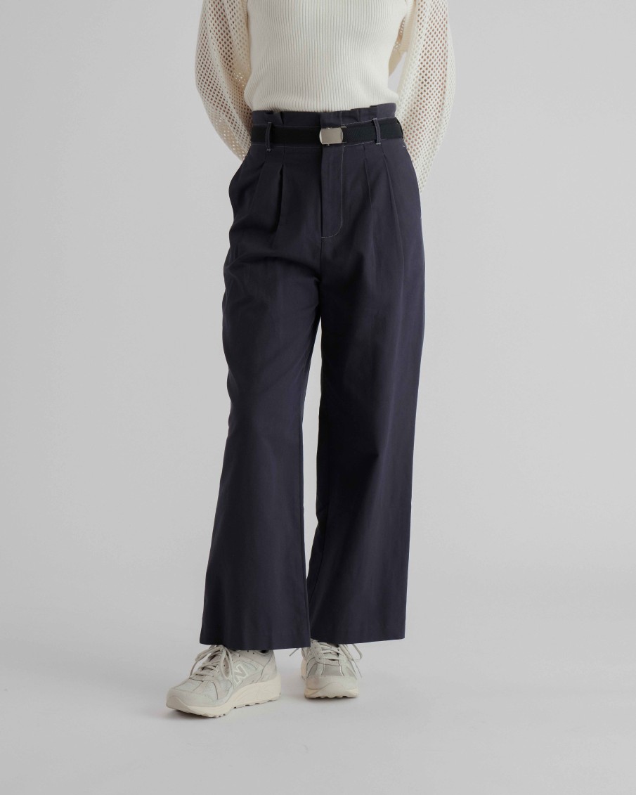 Pants INTIQUE | Belt Set High Waist Pants