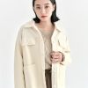 Outers INTIQUE | Corduroy Patched Knit Jacket