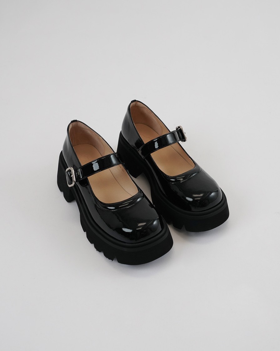 Shoes INTIQUE | Chunky Mary Jane Blk