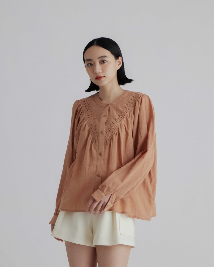 Shirts INTIQUE | Smocked Dolly Shirt