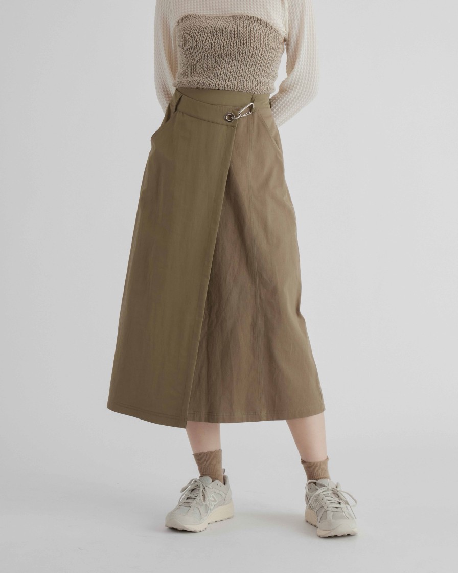 Skirts INTIQUE | Military Wrap Skirt