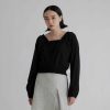 Tops INTIQUE | Smocking Cropped Top